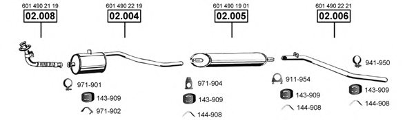 ASMET ME012920 Exhaust System
